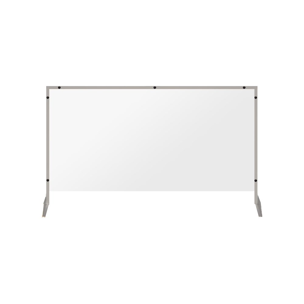 Clear Acrylic Sneeze Guard with 4" Pass-Thru Slot - 28"H x 46"W - SG08